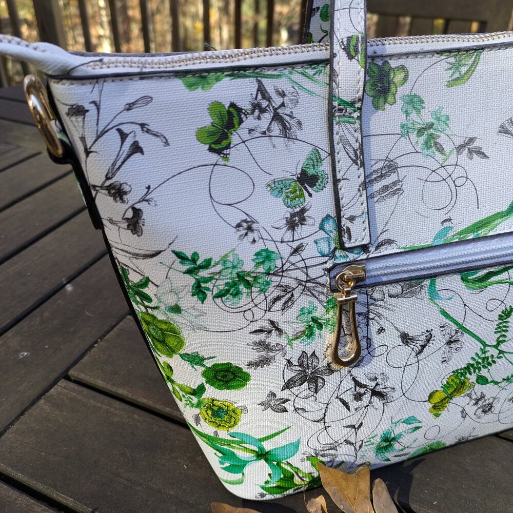 Fashion Flower Butterfly Purse Bag